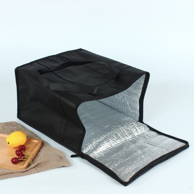Sac à emporter épaissi non tissé d'isolation de gâteau portatif de sac de refroidisseur de papier d'aluminium