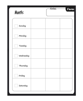 Planificateur mensuel de papier adapté aux besoins du client de famille de calendrier magnétique blanc de réfrigérateur