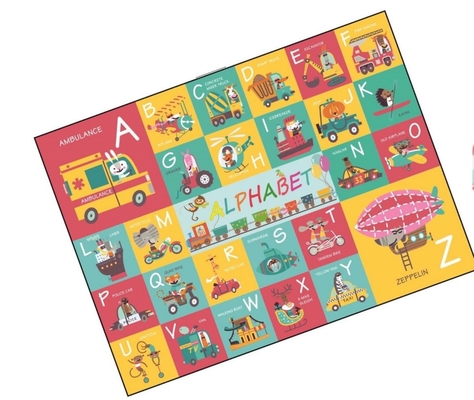 Transport de papier éducatif de puzzle de plancher d'alphabet de casse-tête d'enfants pour 4-8-10 ans