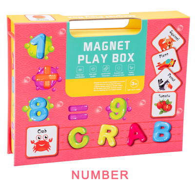 Livre magnétique de casse-tête de reconnaissance préscolaire de nombre pour des enfants de 3 ans