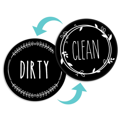 Lave-vaisselle sale personnalisé Clean Sign Target de cercle d'aimant