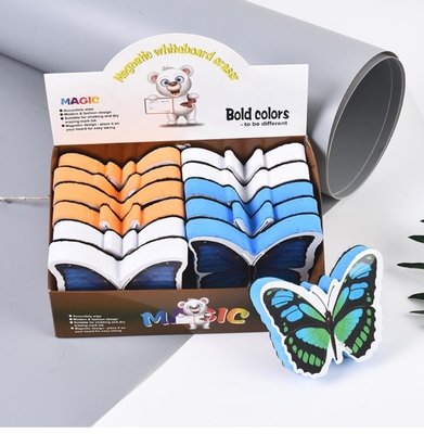 EVA Magnetic Whiteboard Dry Eraser a senti le papillon de gomme de craie