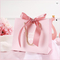 Petit transporteur de fantaisie d'emballage de sac de papier de cadeau de Rose Pink CMYK avec les poignées 230gsm de ruban