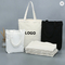 2022 emballages adaptés aux besoins du client avec les sacs 230gsm de Logo Black Cotton Canvas Grocery