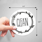 Lave-vaisselle sale personnalisé Clean Sign Target de cercle d'aimant
