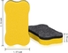 L'os sec magnétique de jaune de gomme de tableau noir forment pouce 2,76 *1.57