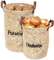 Le jute imprimé par pomme de terre d'oignons met en sac des sacs de stockage avec la poignée en cuir