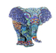 Casse-tête en bois d'éléphant de plancher coloré formé par animal pour 3 ans