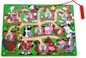 Puzzle magnétique Maze Toys Bead Board Game du nombre en bois des enfants
