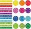 Les fractions magnétiques de cercle de tuile ont placé 156 morceaux 12 des jouets de compte et de maths de couleurs-codes